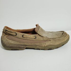 Twisted X Slip-On Driving Moccasin Tan